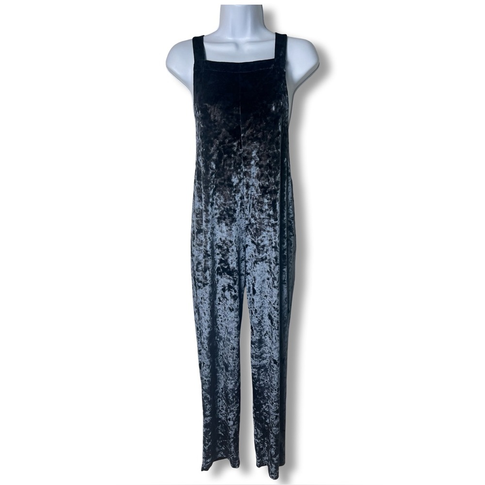 Urban Outfitters - Women’s Crushed Velvet Overalls Jumpsuit Blue Boho – Sz.‎ S